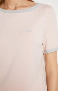 Loungewear T-shirt in Mottled Pink/Grey