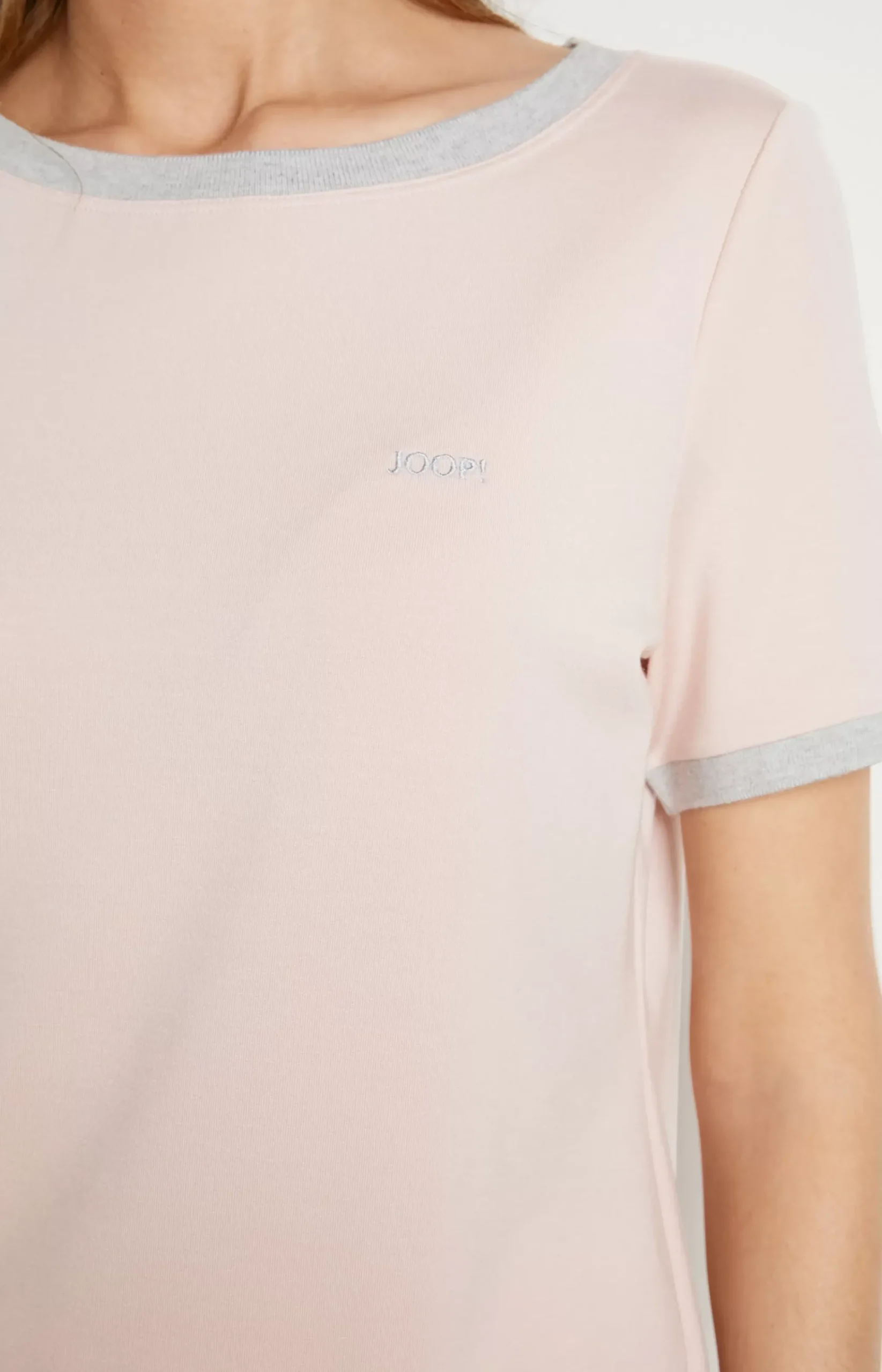 Loungewear T-shirt in Mottled Pink/Grey