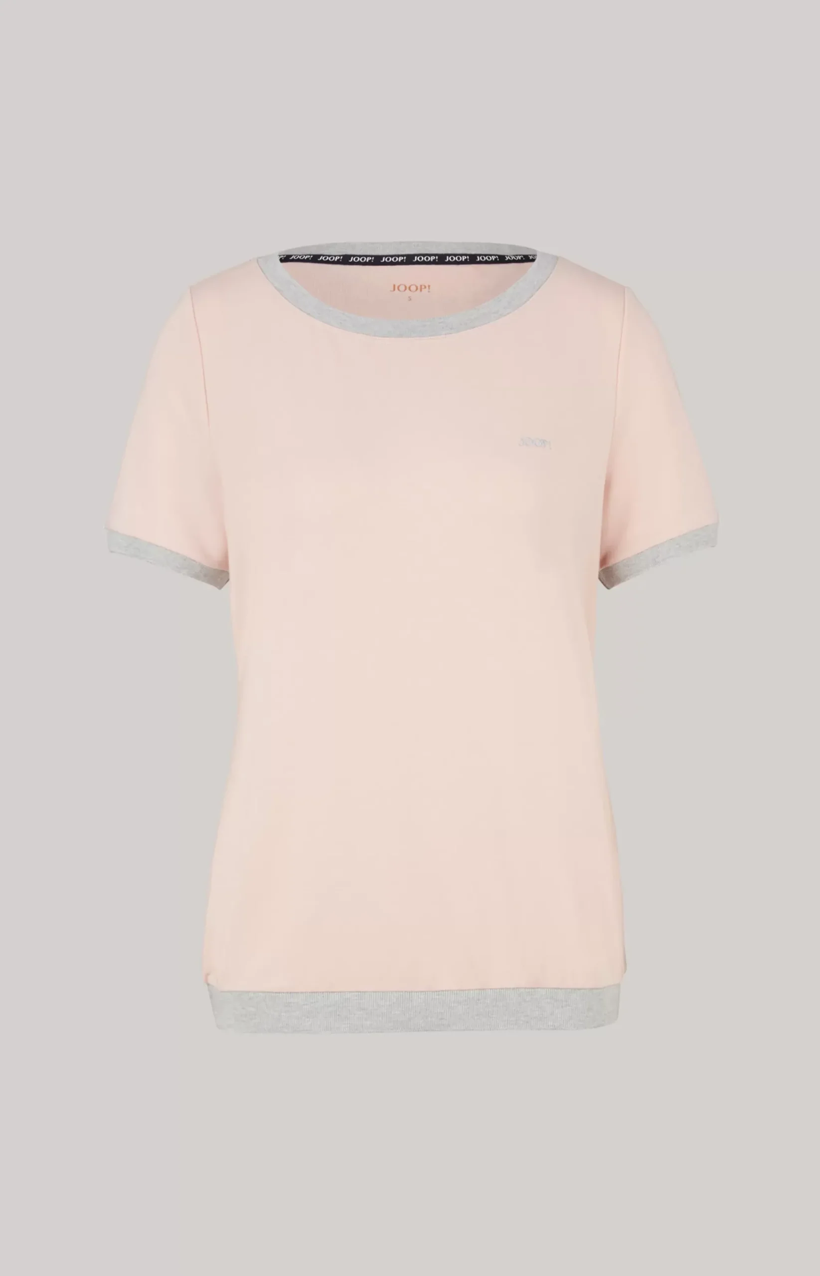 Loungewear T-shirt in Mottled Pink/Grey