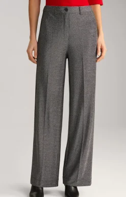 Lurex Trousers in Grey Glitter