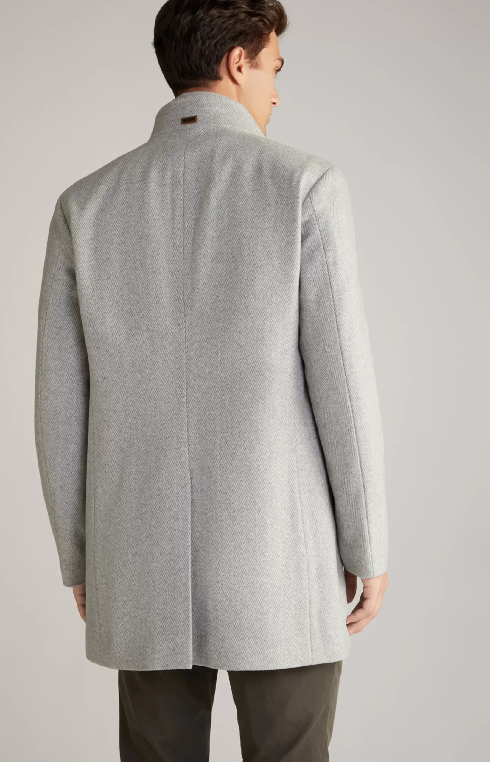 Maico Coat in a Light Beige Pattern