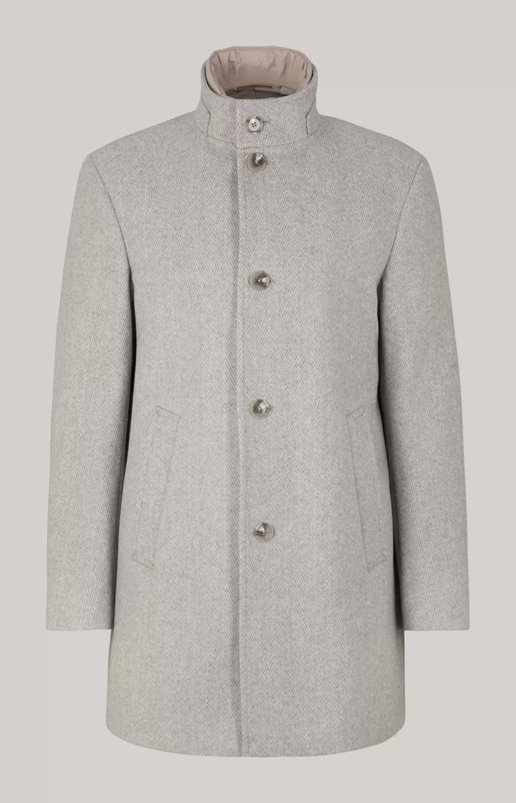 Maico Coat in a Light Beige Pattern