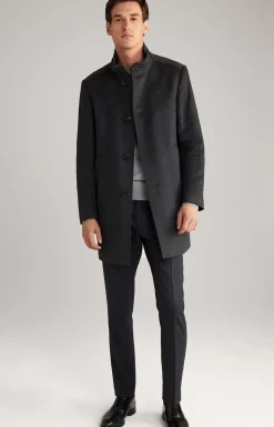 Maron Coat in Mottled Anthracite