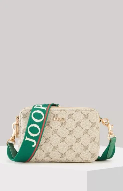 Mazzolino Diletta Susan Shoulder Bag in Beige/Green