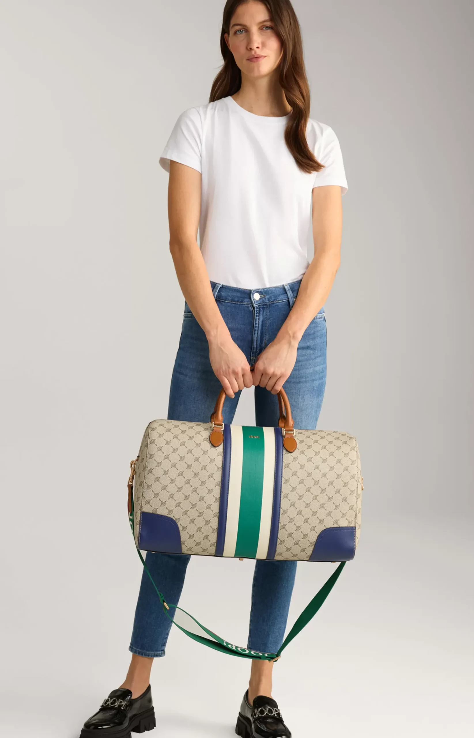 Mazzolino Due Aurora Weekender in Green/Tupe/Purple