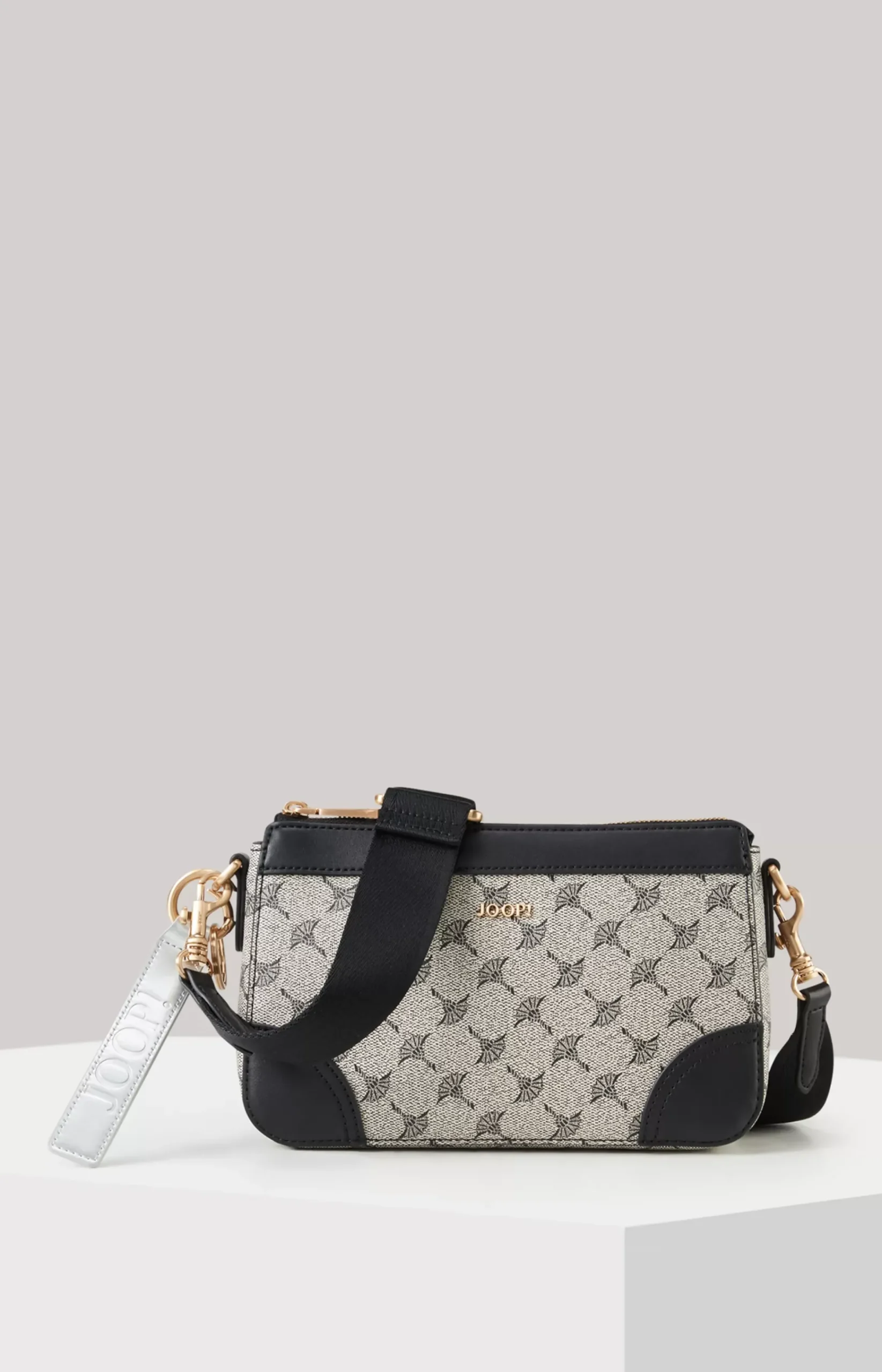 Mazzolino Edition Jasmina Shoulder Bag in Black/Grey