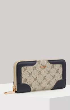 Mazzolino Edition Melete Wallet in Beige/Dark Blue