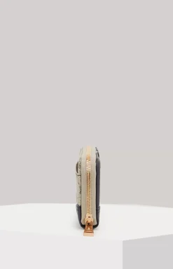 Mazzolino Edition Melete Wallet in Beige/Dark Blue