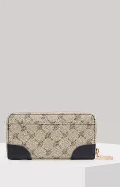 Mazzolino Edition Melete Wallet in Beige/Dark Blue