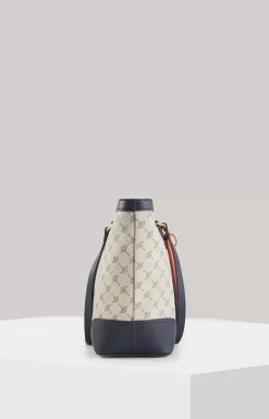 Mazzolino Mariella Shopper in Beige/Blue