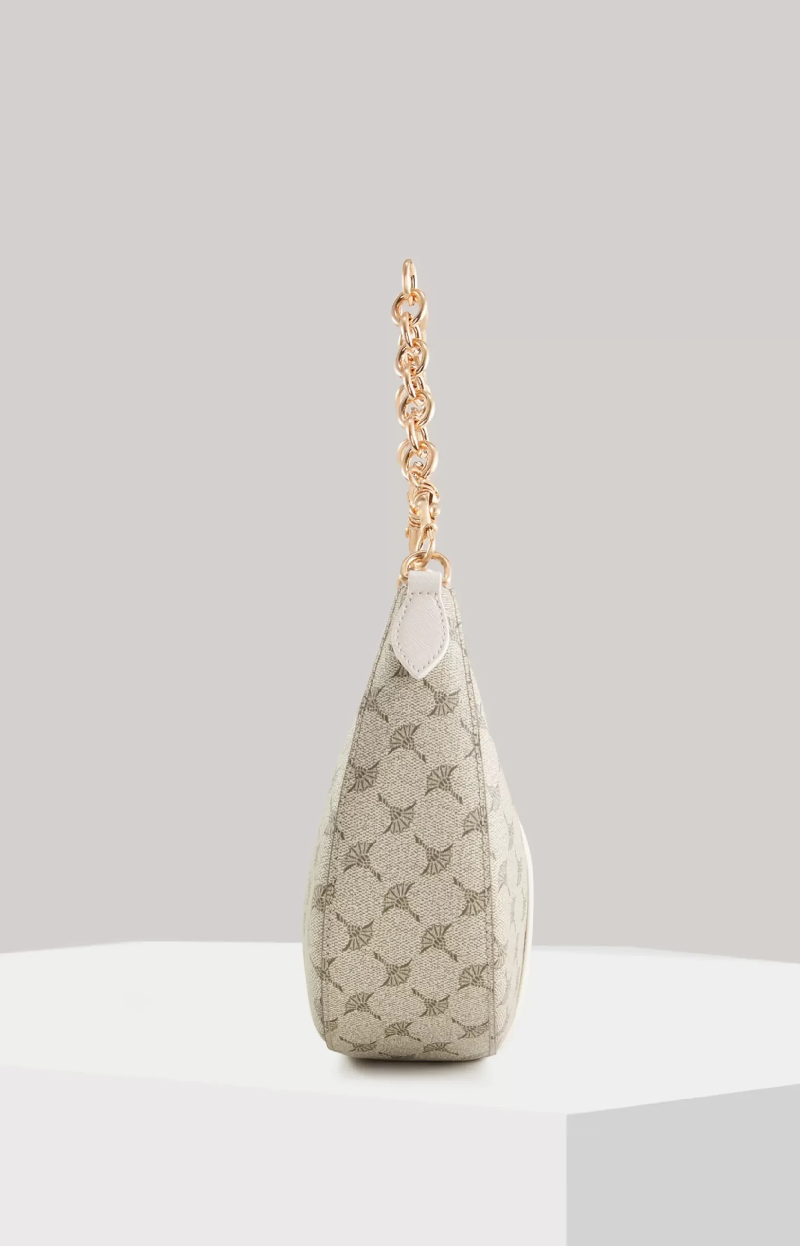 Mazzolino Misto Annina Shoulder Bag in a Beige/Pink Pattern