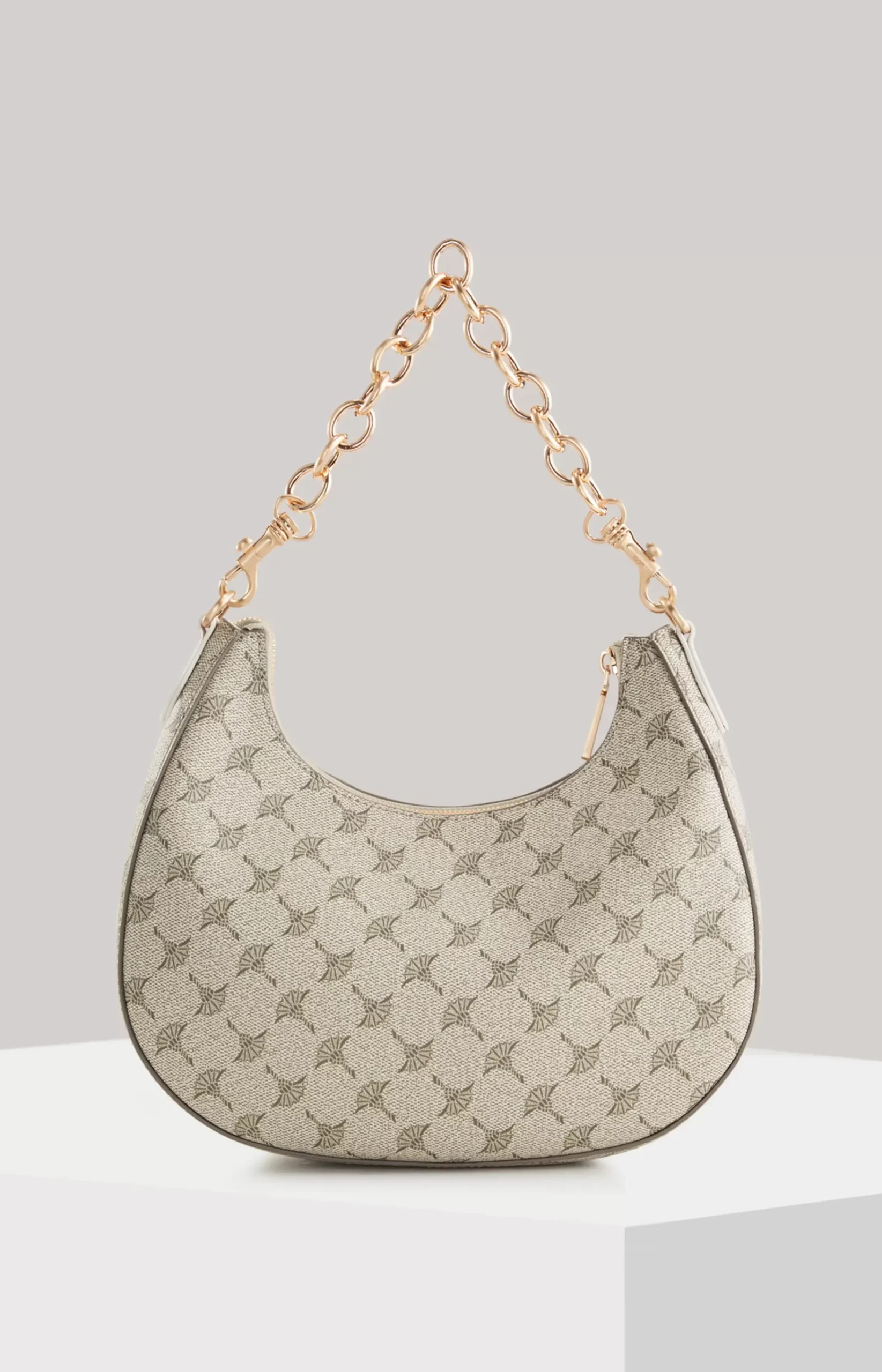 Mazzolino Misto Annina Shoulder Bag in a Beige/Pink Pattern