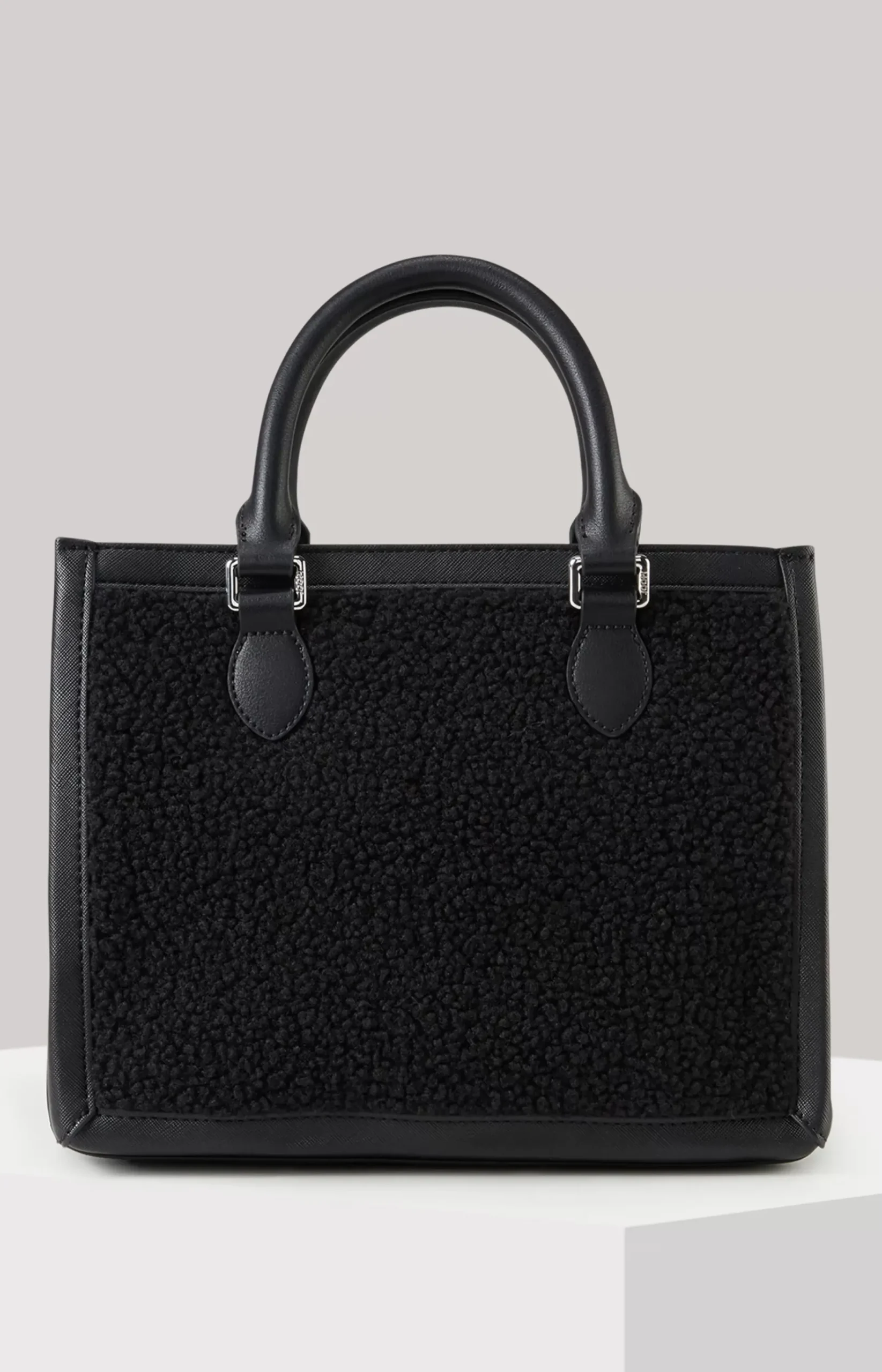 Mazzolino Pelo Aurelia Handbag in Black
