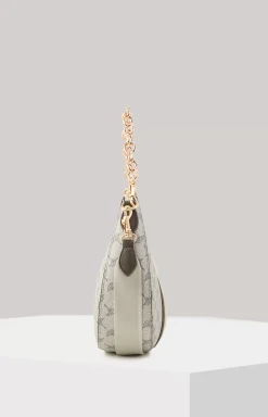 Mazzolino Peluche Annina Shoulder Bag in Blue and Beige