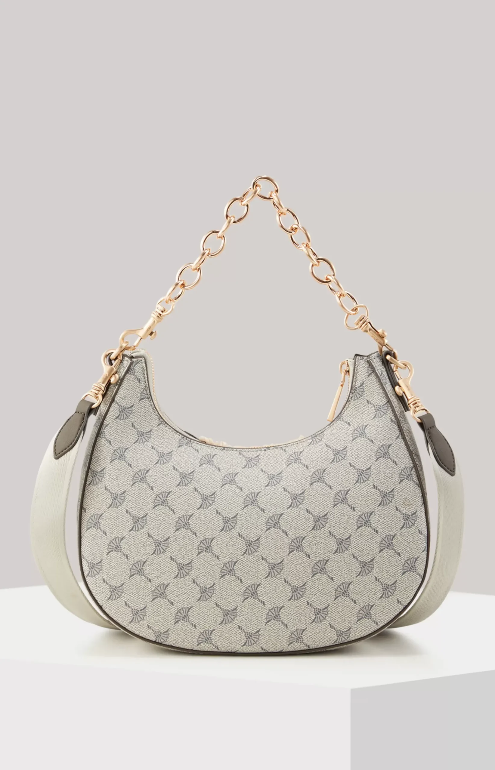 Mazzolino Peluche Annina Shoulder Bag in Blue and Beige