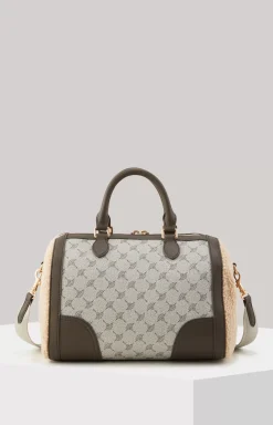 Mazzolino Peluche Aurora Handbag in Blue and Beige