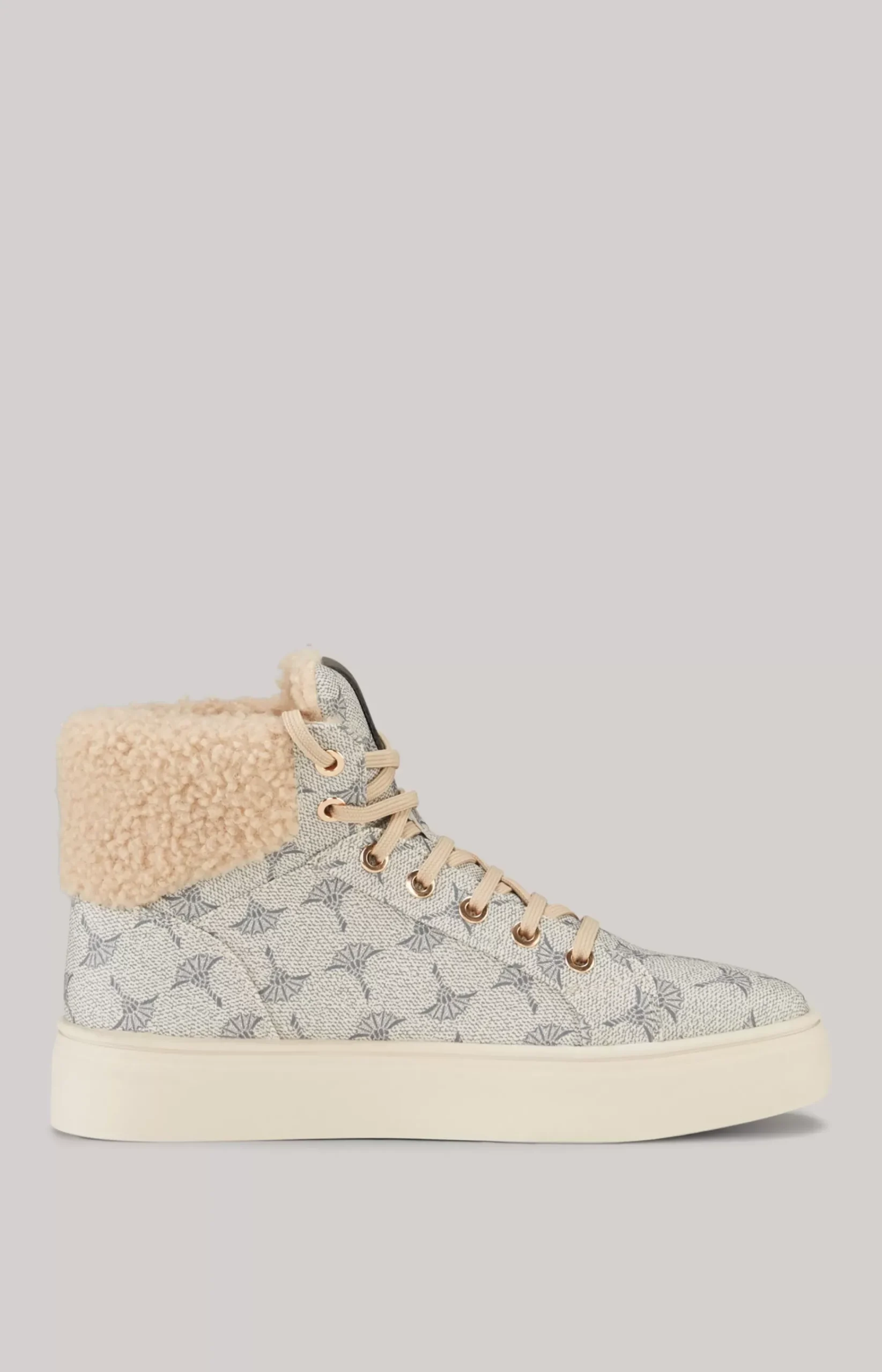 Mazzolino Peluche New Daphne High-top Trainers in Beige/Grey