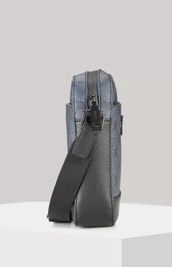 Mazzolino Rafael Shoulder Bag in a Dark Blue Pattern