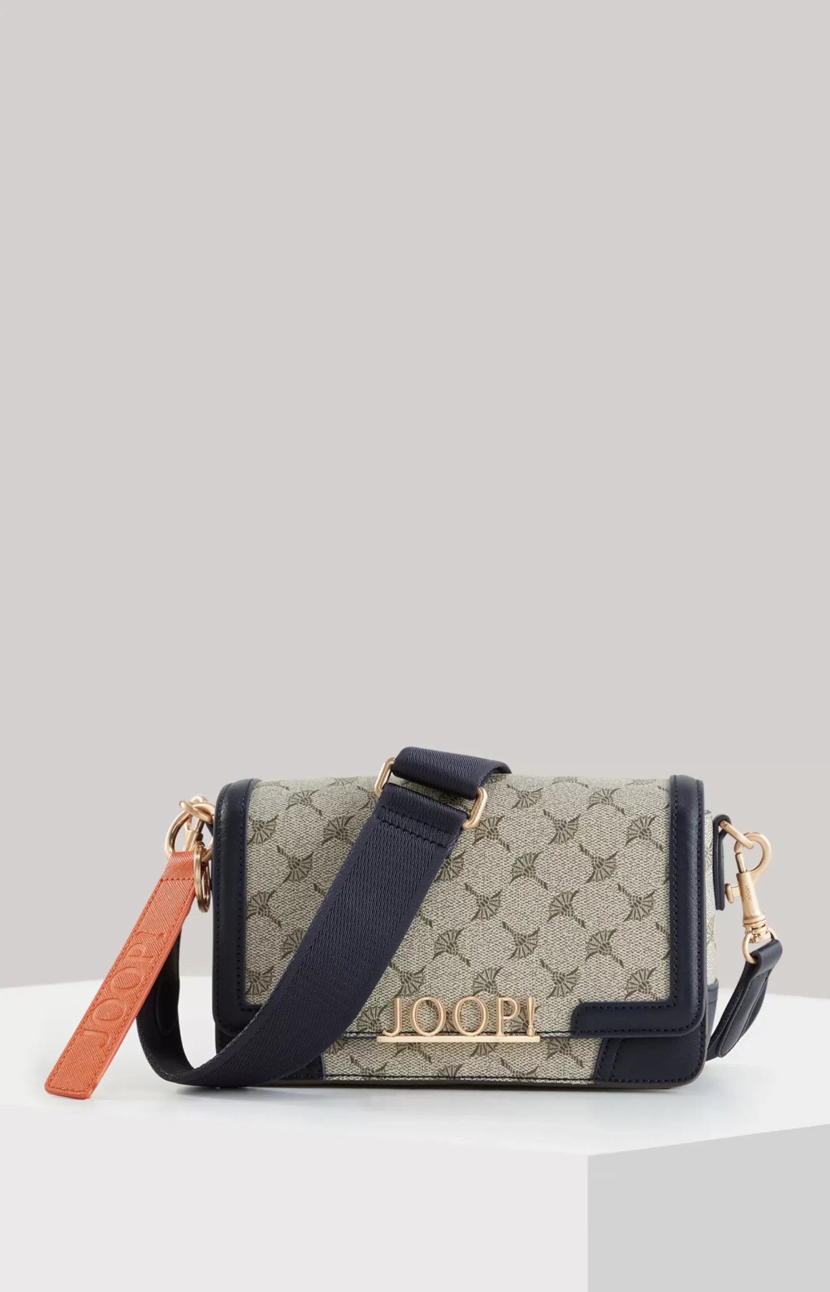 Mazzolino Sousa Shoulder Bag in Blue/Beige