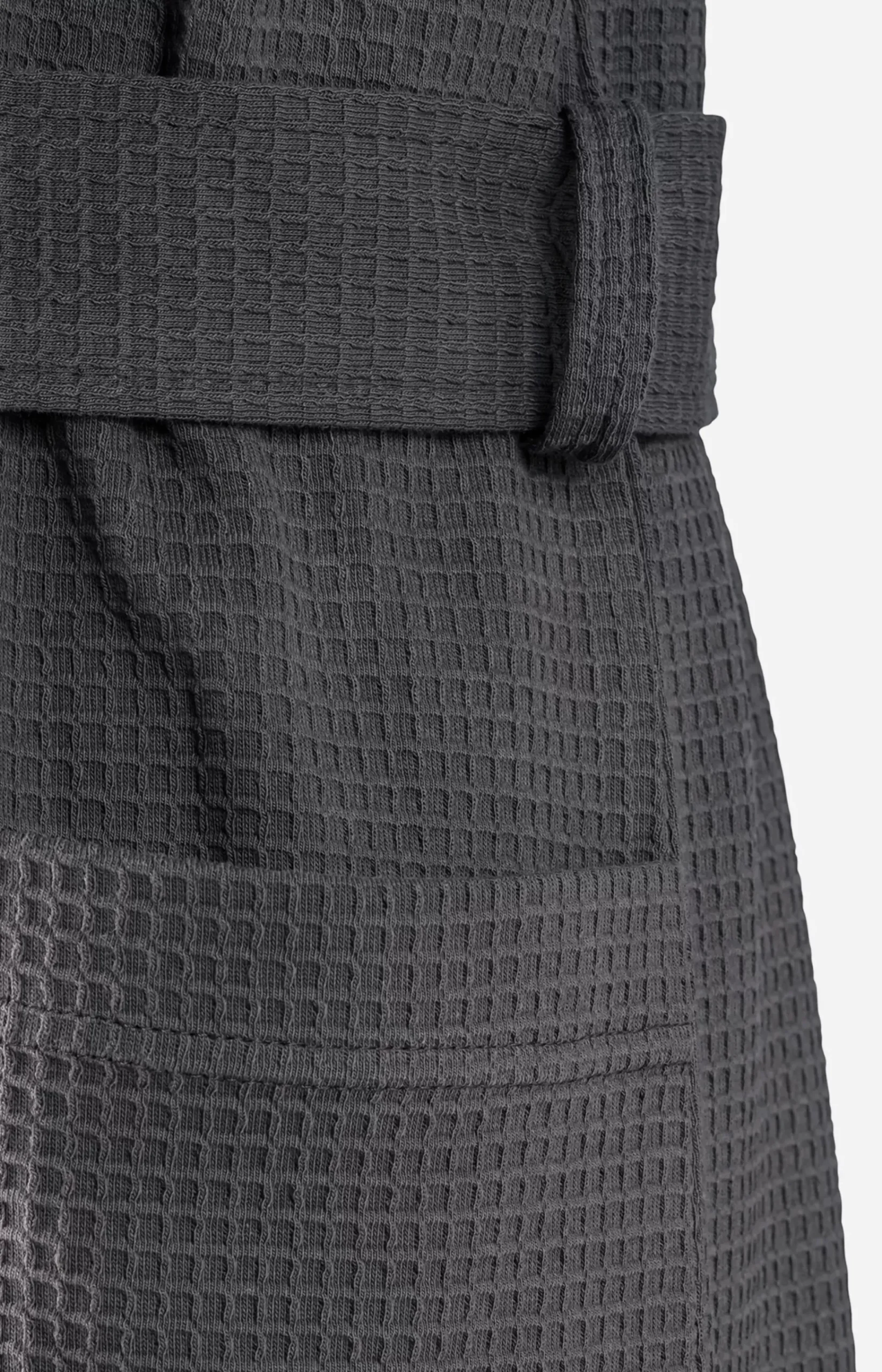 Men's JOOP! UNI-PIQUÉ Bathrobe in Anthracite