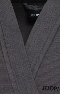 Men's JOOP! UNI-PIQUÉ Bathrobe in Anthracite