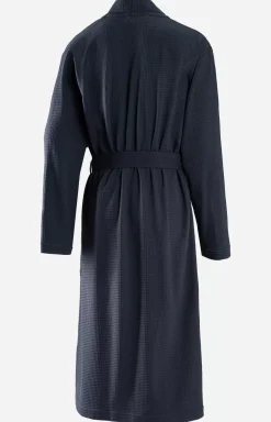 Men's JOOP! UNI-PIQUÉ Bathrobe in Navy