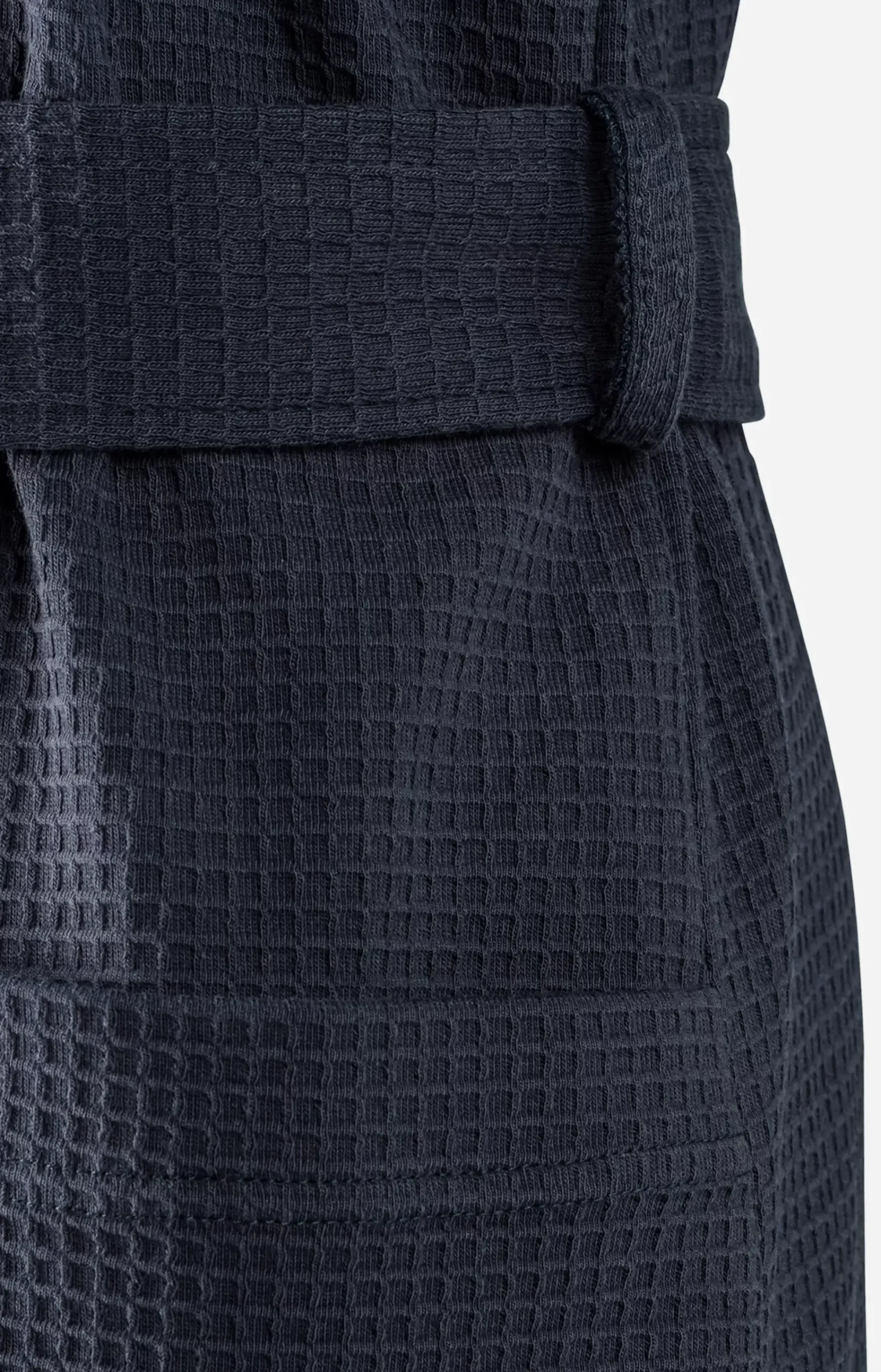 Men's JOOP! UNI-PIQUÉ Bathrobe in Navy