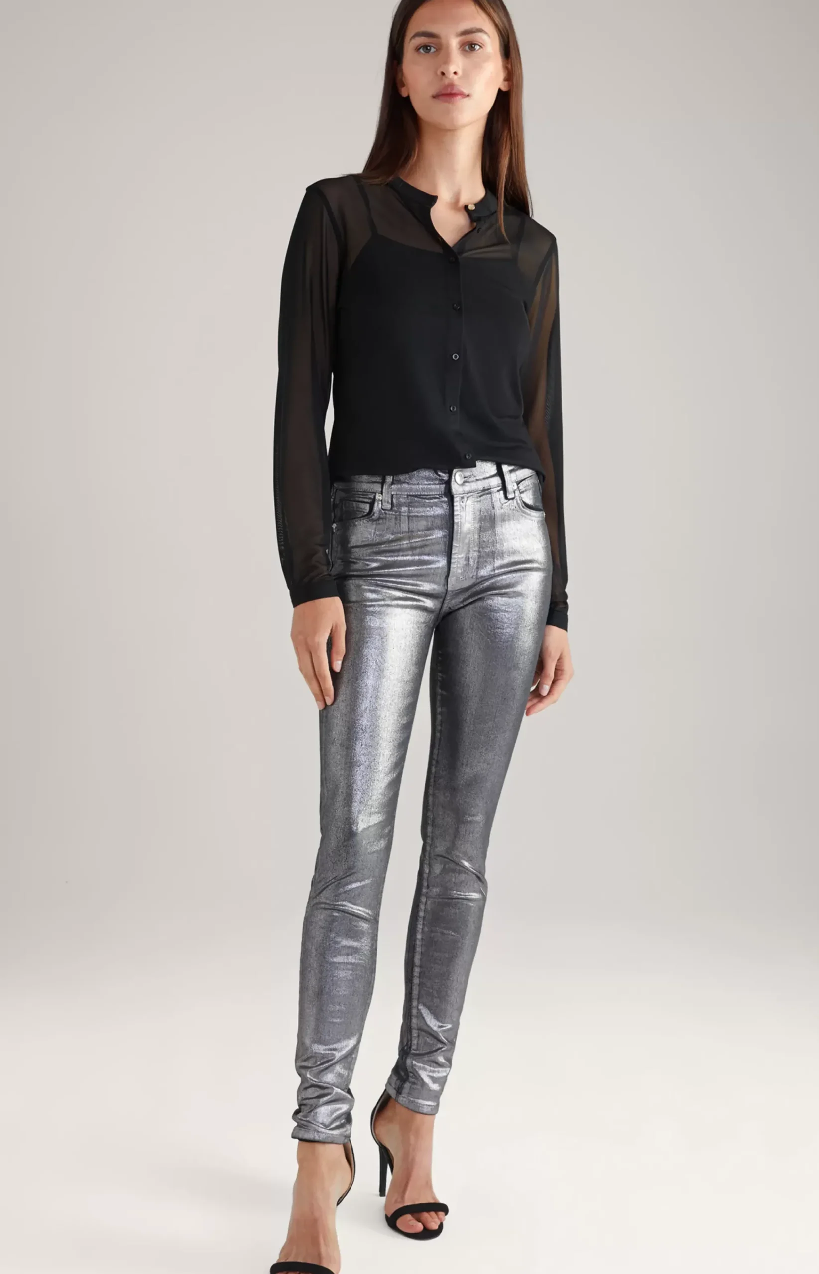 Mesh Blouse in Black