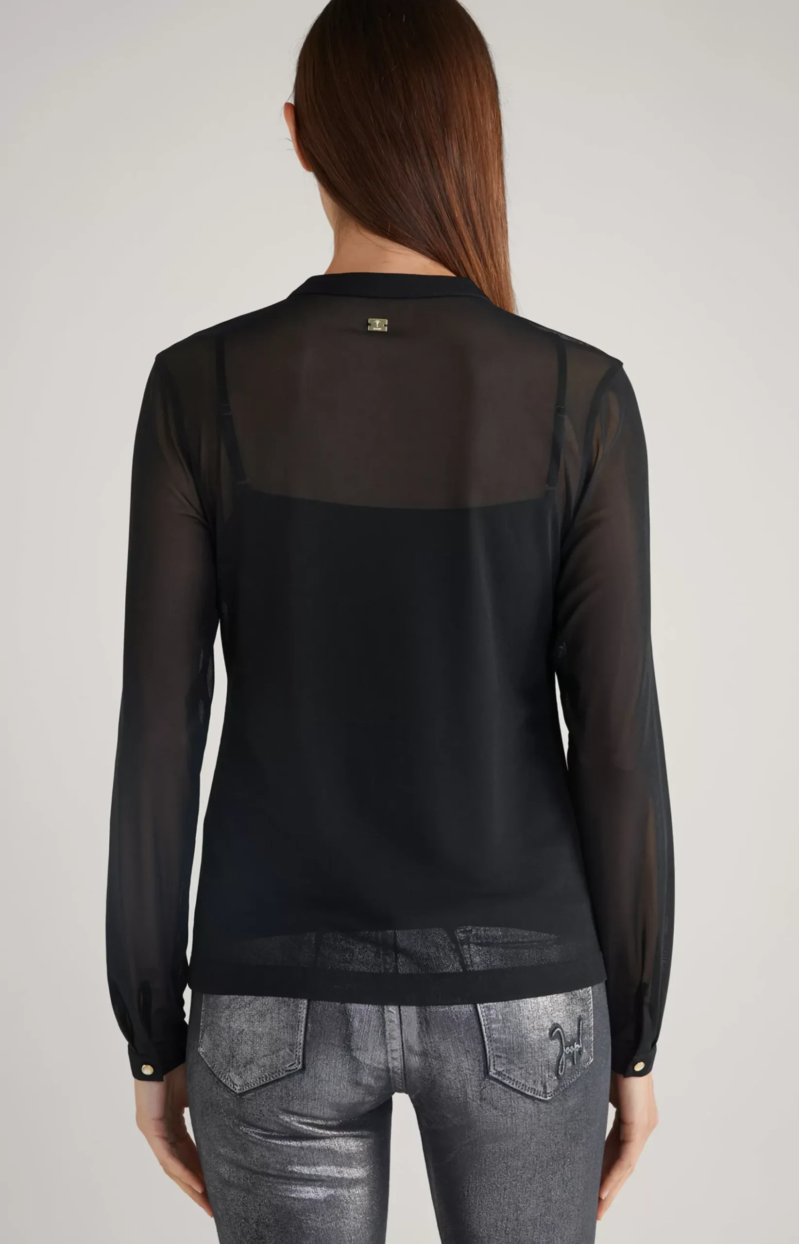 Mesh Blouse in Black