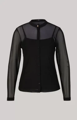 Mesh Blouse in Black