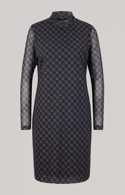 Mesh Dress in a Grey Pattern