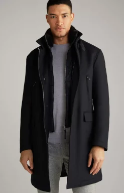 Mikos Coat in Dark Blue