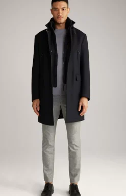 Mikos Coat in Dark Blue