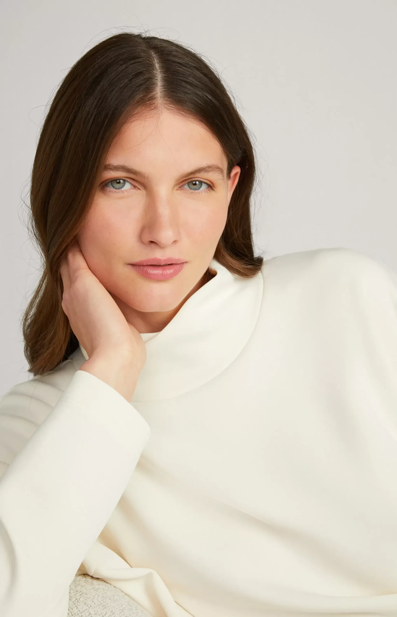 Modal Blend Sweatshirt in Cream