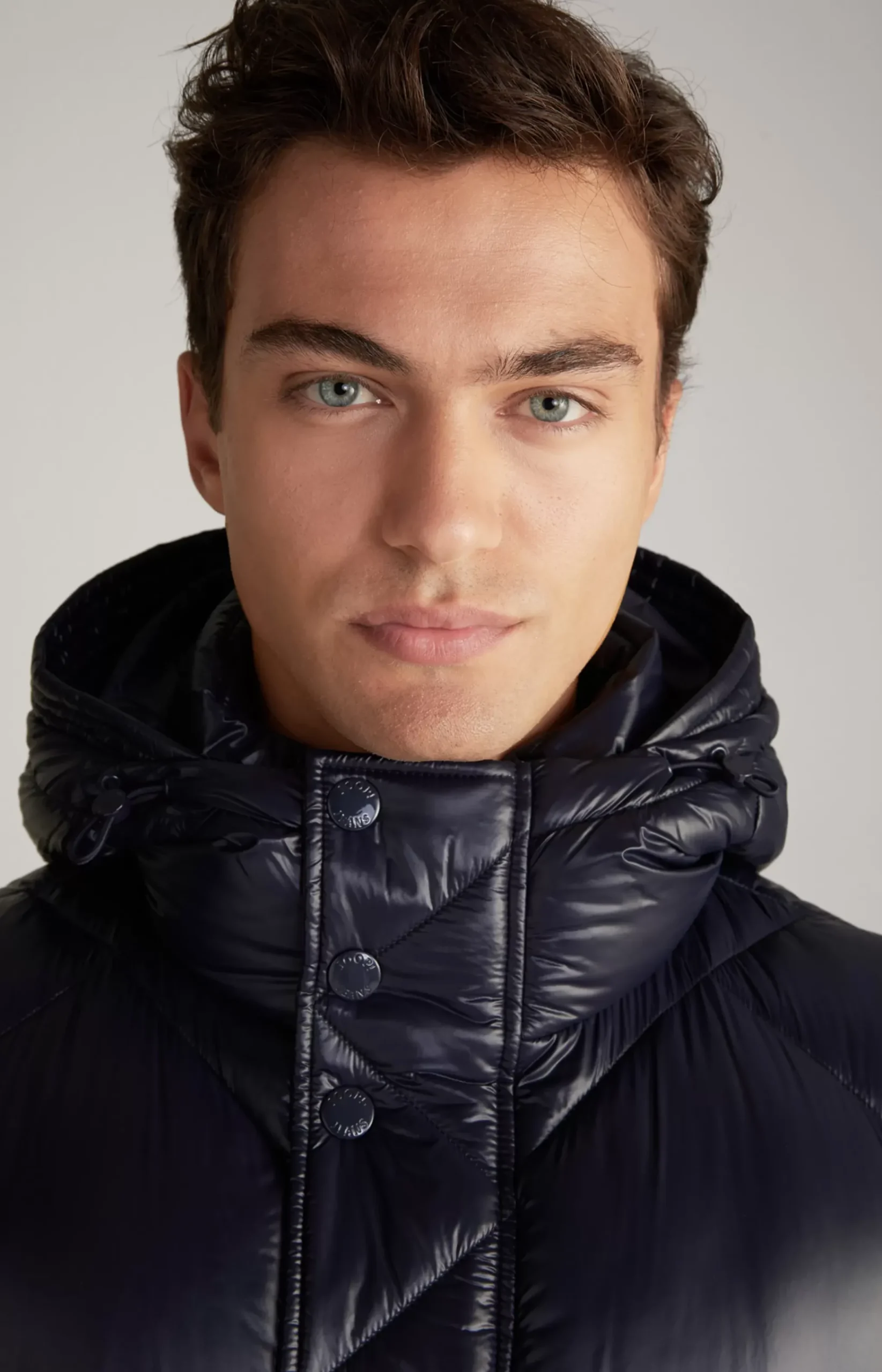 Morito Quilted Coat in Navy