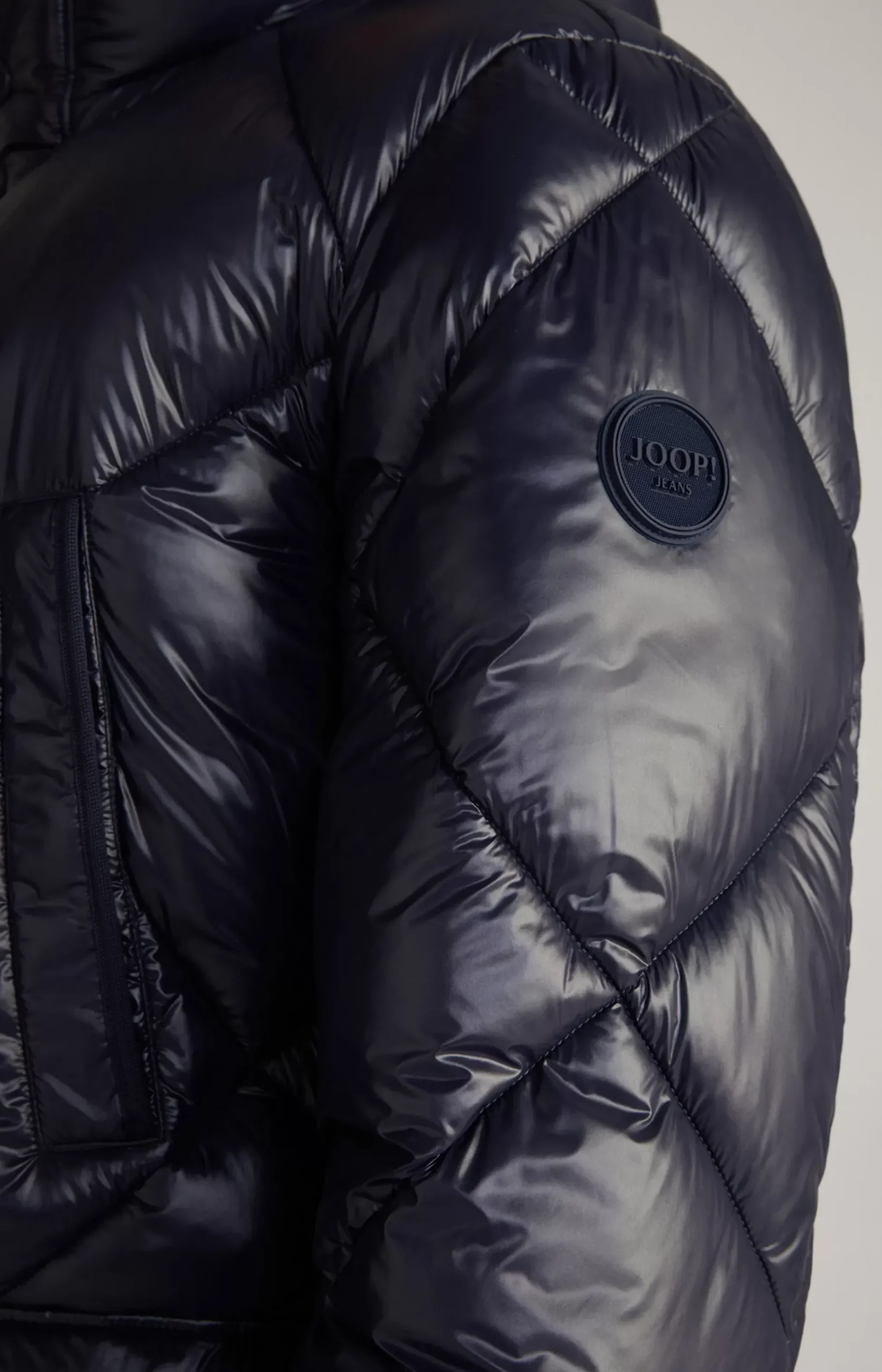 Morito Quilted Coat in Navy