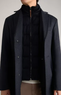 Morris Coat in Dark Blue Marl