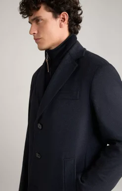 Morris Coat in Dark Blue Marl