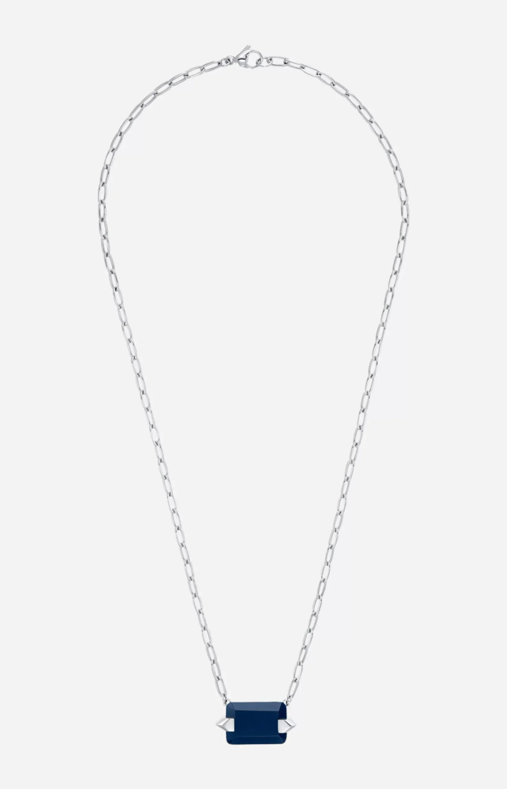 Necklace in Silver/Blue
