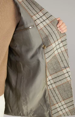 Opoldo coat in a grey pattern