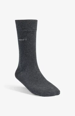 2-pack finest organic cotton socks in dark grey