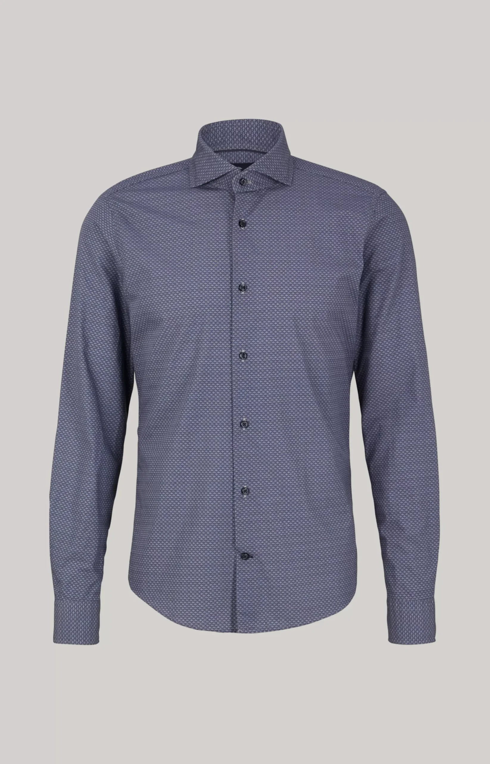 Pai Cotton Shirt in Grey/Blue