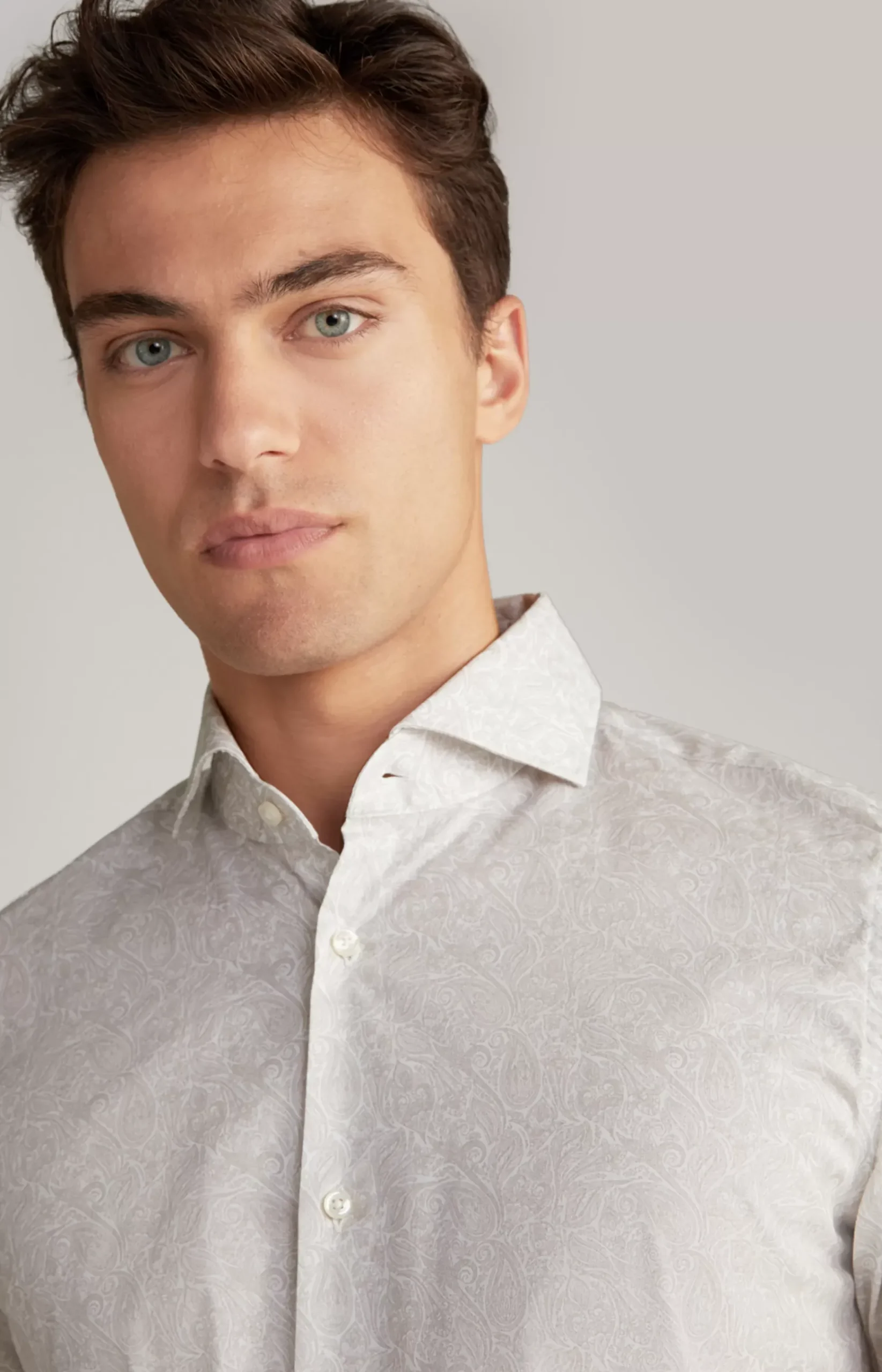 Pai Shirt in a Light Brown Pattern
