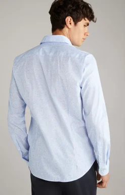Pai Shirt in a Pastel Blue Pattern