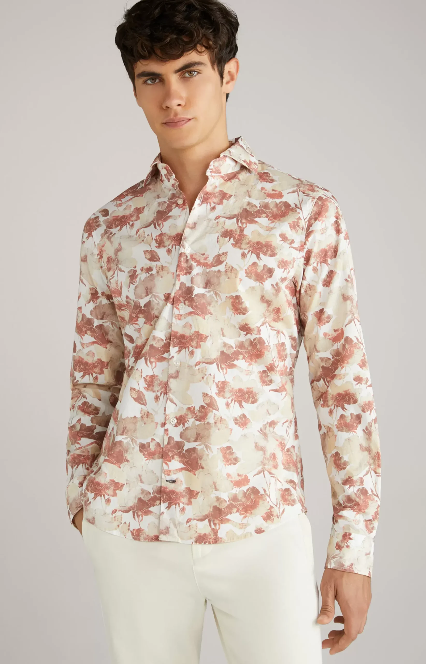 Pai Shirt in a Red Pattern