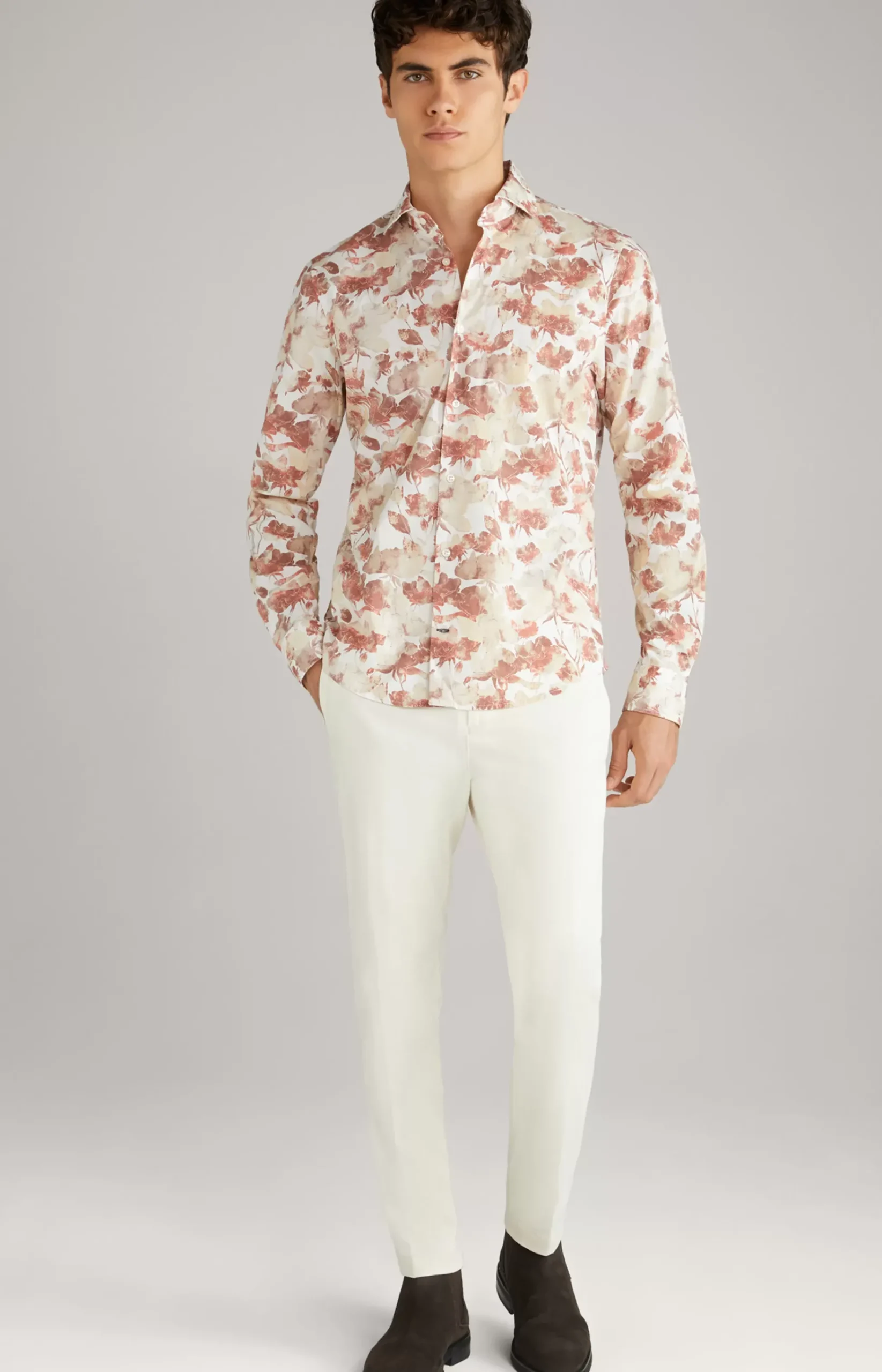 Pai Shirt in a Red Pattern