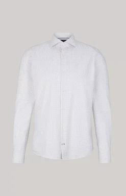 Pai Shirt in a White/Light Blue Pattern