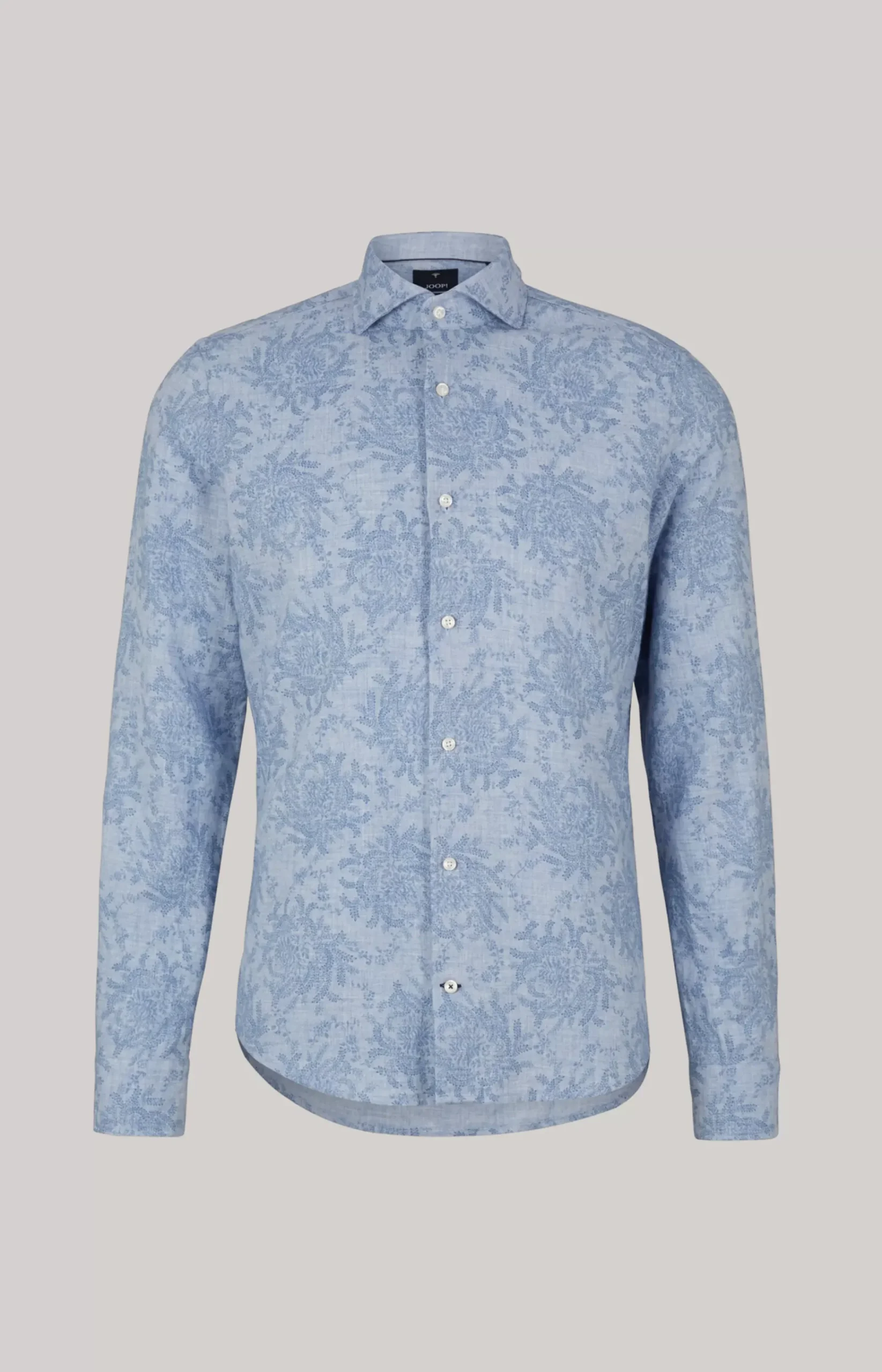 Pai Wool Blend Shirt in a Blue Pattern
