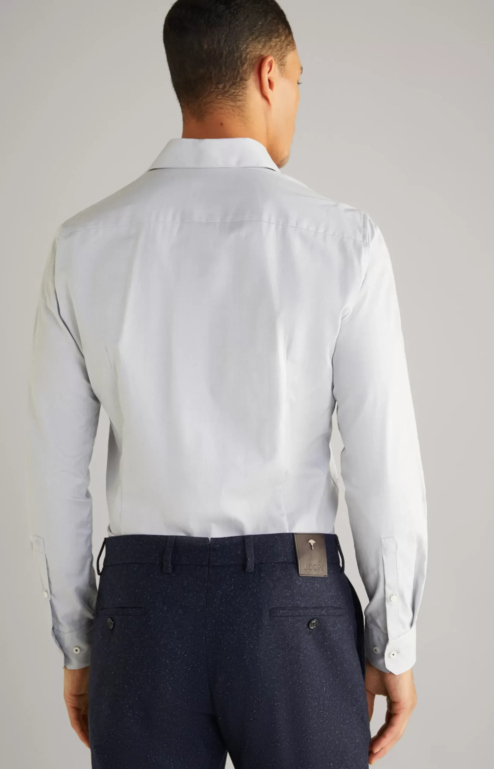 Paiton Cotton Shirt in Light Grey
