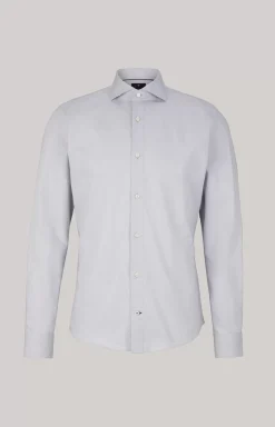 Paiton Cotton Shirt in Light Grey